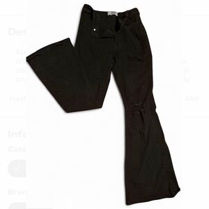 Black Flared Jeans, Ripped Knee detailing